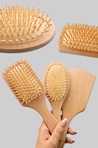 برس چوبی بامبو سایز بزرگ