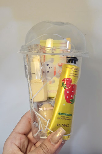 پک کادویی زرد لیوانی هدیه